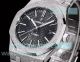 OMF Swiss Replica Audemars Piguet Royal Oak 15400 Black Dial Frosted Gold Watch (4)_th.jpg